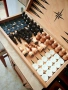 Голяма Нова Качествена Шах Табла с Кокалени Зарчета, снимка 2