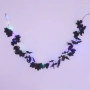 Halloween / Хелоуин гирлянд с черни листа и цветни LED светлини, 2 м_1255743, снимка 2