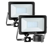 Комплект 2 прожектора Novostella, LED, 30W, PIR датчик за движение, снимка 1