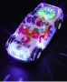 Музикална и светеща, прозрачна, полицейска кола играчка за деца, снимка 1
