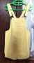 Дамски жълт гащеризон, тип рокля, снимка 1