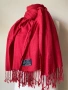 Червен шал от кашмир, коприна, пашмина/ различни видове, снимка 2