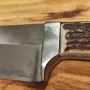 Ловен нож много масивен с дръжка от рог на Елен. Нов!, снимка 14