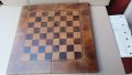 Стара голяма дървена табла за игра , кутия за шах