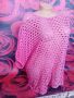 Розова блуза туника на дупки Л, снимка 3