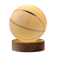 LED Светеща кристална топка/лампа, 3D сензорна -Баскетболна топка, снимка 2 - Настолни лампи - 45035168