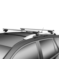 Алуминиеви напречни греди багажник MENABO Brio за стандартен рейлинг 120см, снимка 4 - Аксесоари и консумативи - 44968044