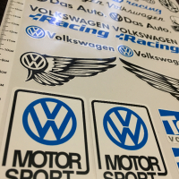 Стикери VW Volkswagen - лист А4 , снимка 2 - Аксесоари и консумативи - 45053340