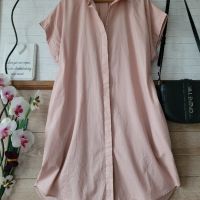 Розова рокля тип риза 157, снимка 6 - Рокли - 45456830