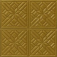 Топлоизолационно самозалепващо пано Square Wood Pattern 60x60x0.8 сm злато, снимка 1 - Пана - 45617243