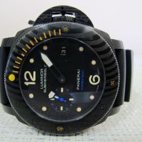 Panerai Submersible Carbotech  – Масивен 47 mm часовник автоматик, снимка 1 - Мъжки - 45038340