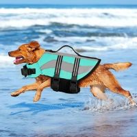 Petbank Спасителна жилетка за кучета със светлоотразителни ивици, регулируема, синьо, L, снимка 2 - За кучета - 45325628