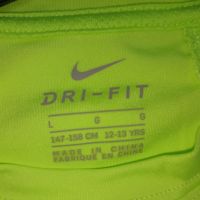 Nike dri fit  -Неонова   тинейджърска тениска за ръст 148-152 см , снимка 6 - Детски тениски и потници - 45537416