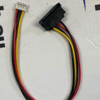 Кабел Cable SATA  ъглов 90° 15 pin женско към 4 pin женско, 20 cm, снимка 1 - Друга електроника - 45127884