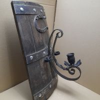 Ръчно Изработена Лампа От Старо Буре., снимка 3 - Антикварни и старинни предмети - 45388111
