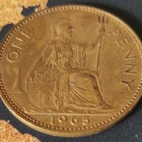 Монети Великобритания 1 пени, 1961 - 1967 година, снимка 9 - Нумизматика и бонистика - 43896293