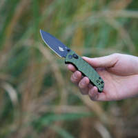 Сгъваем нож Oknife Rubato 3 - Зелен 154CM неръждаема стомана с черно титаниево PVD покритие, снимка 18 - Ножове - 45007835