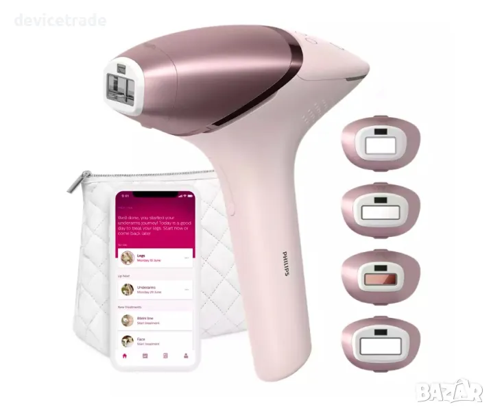 Фотоепилатор IPL Philips Lumea Seria 9000 BRI958/00, Сензор Smartskin, снимка 1