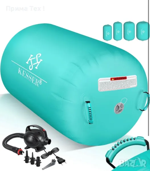 KESSER® Надуваема ролка, включва чанта за носене и електрическа въздушна помпа, снимка 1