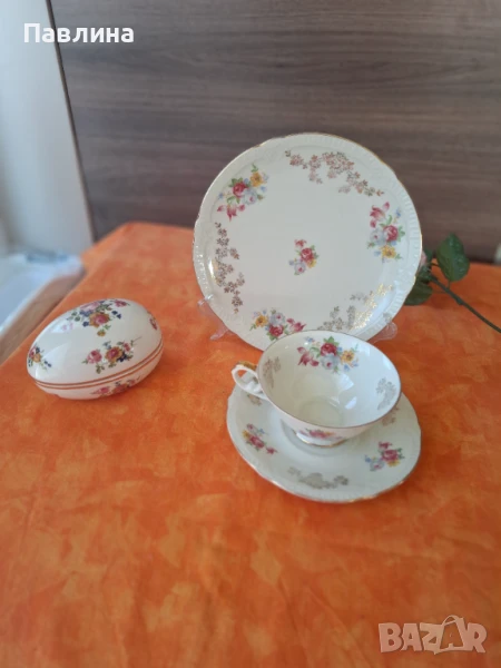 Троен порцеланов сет, снимка 1