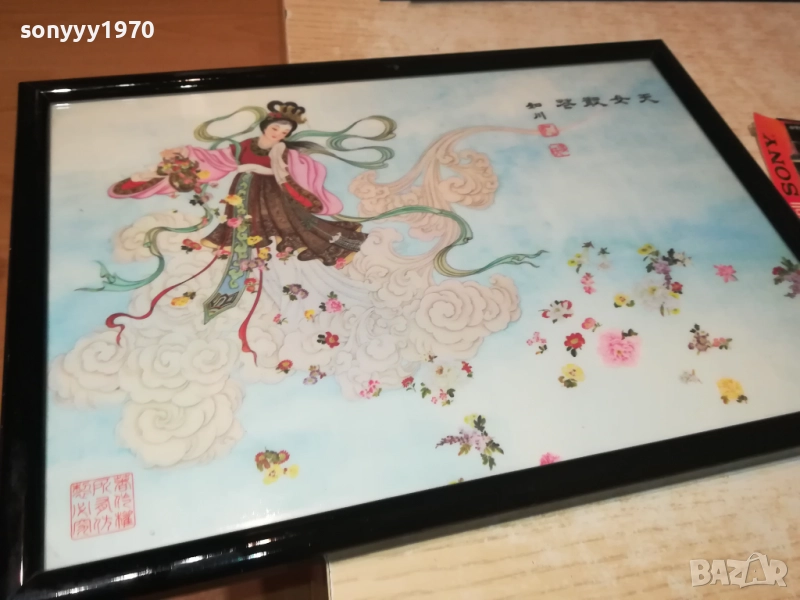 JAPAN-СКА КАРТИНА СТЪКЛО И РАМКА 2709251919, снимка 1