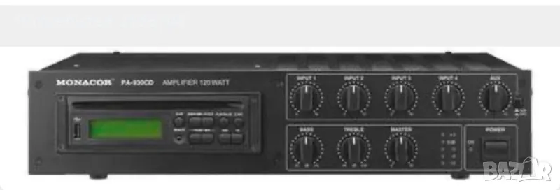 PA-930CD 120W 4 Channel Mono Mixing PA Power Amplifier With CD, снимка 1