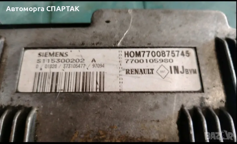 Компютър двигател за Renault Scenic 1.6 16V 7700875745 / 7700105980 / S115300202, снимка 1