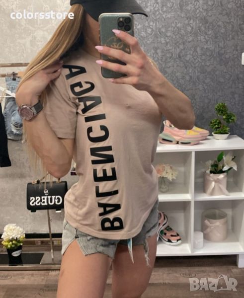 Бежова тениска  Balenciaga-Br51D, снимка 1