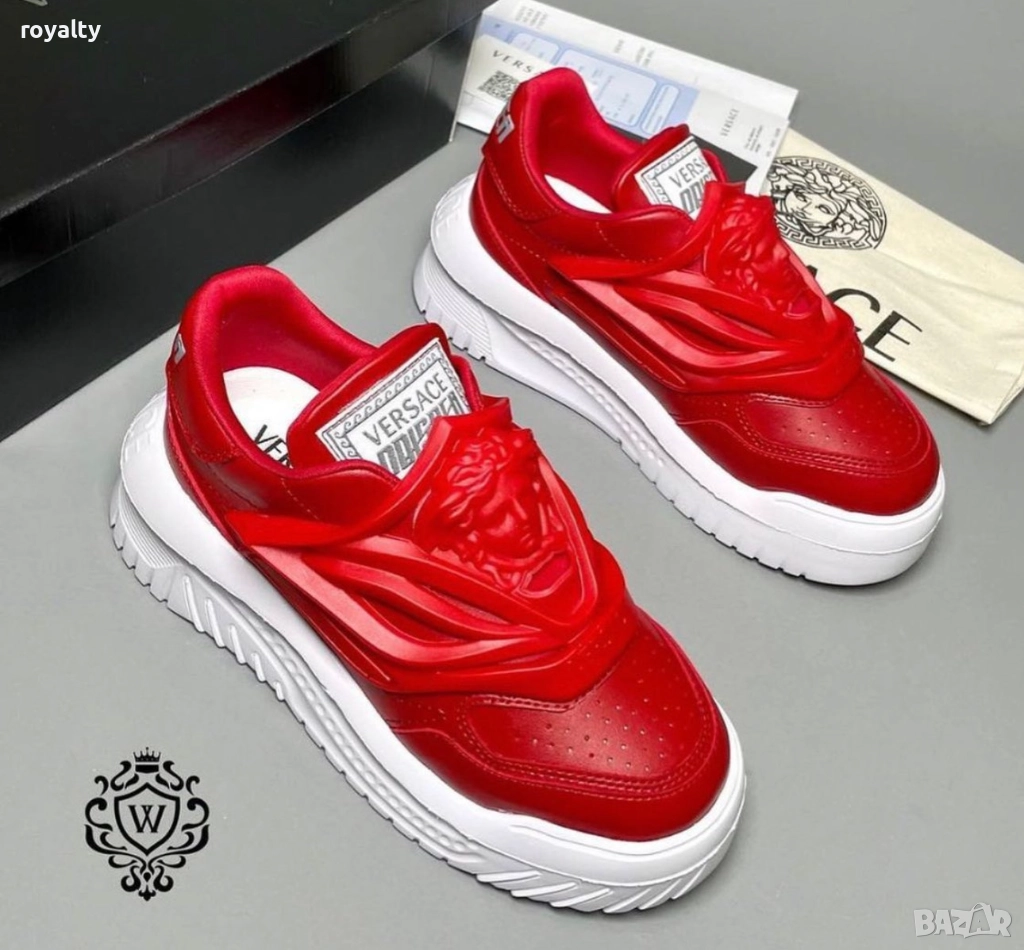Versace Червени Дамски Маратонки , снимка 1