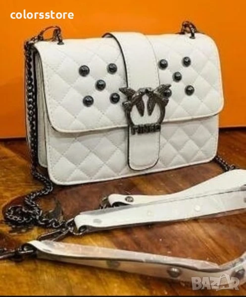 Луксозна бяла чанта Pink🩵/VL52, снимка 1