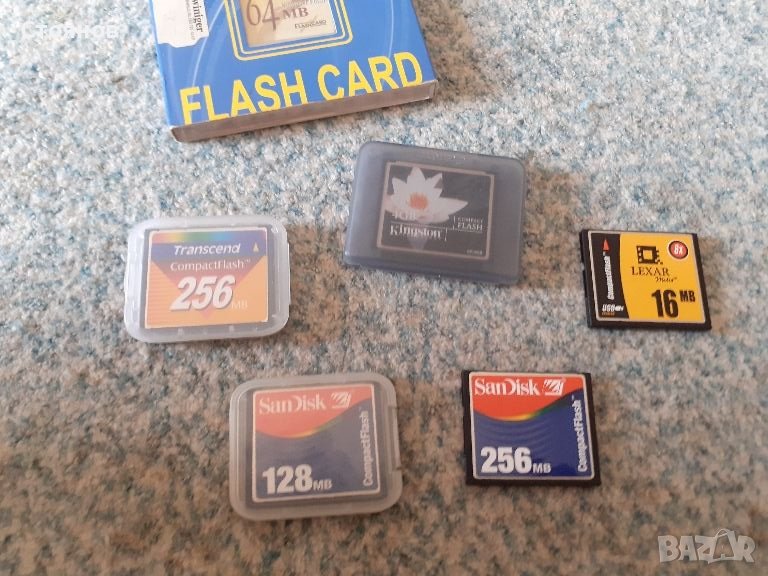  Compact Flash карти и четец за тях.Canon,Nikon,Kodak,SanDisk, снимка 1