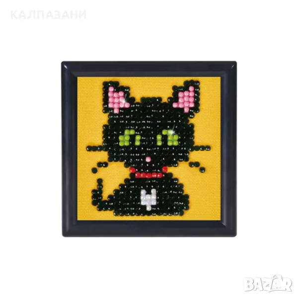 Diamond Dotz Диамантен гоблен с рамка Black cat 365 диаманта DDS019F, снимка 1