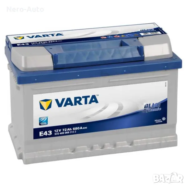 Акумулатор VARTA Blue Dynamic 572 409 068 72AH 680A R+, снимка 1