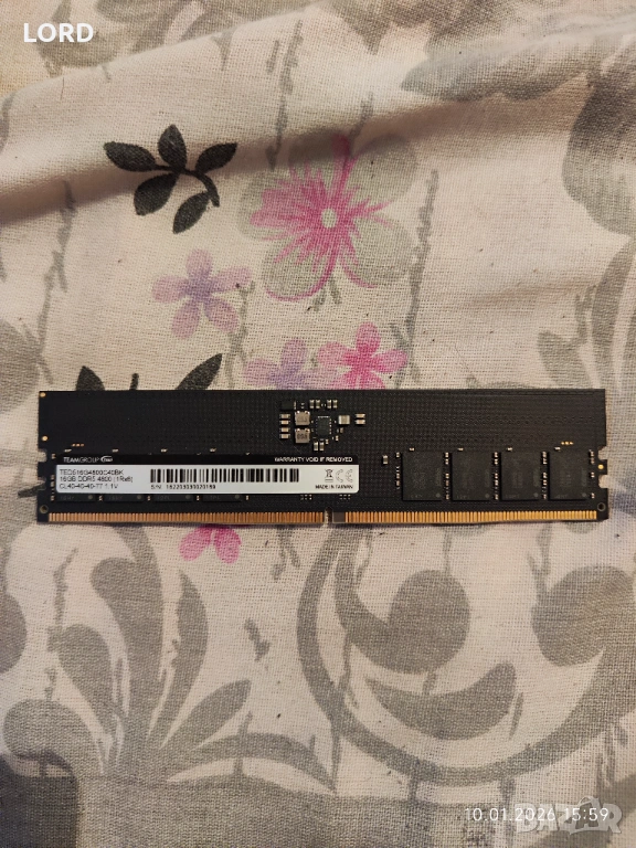 Рам памет 16GB DDR5 4800 Team Group - Гаранция , снимка 1