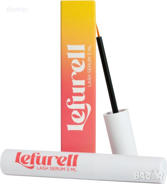 LEFURELL Eyelash Growth Серум за мигли, по-дълги, плътни и по-здрави мигли, без хормони, веган, 3 мл, снимка 1