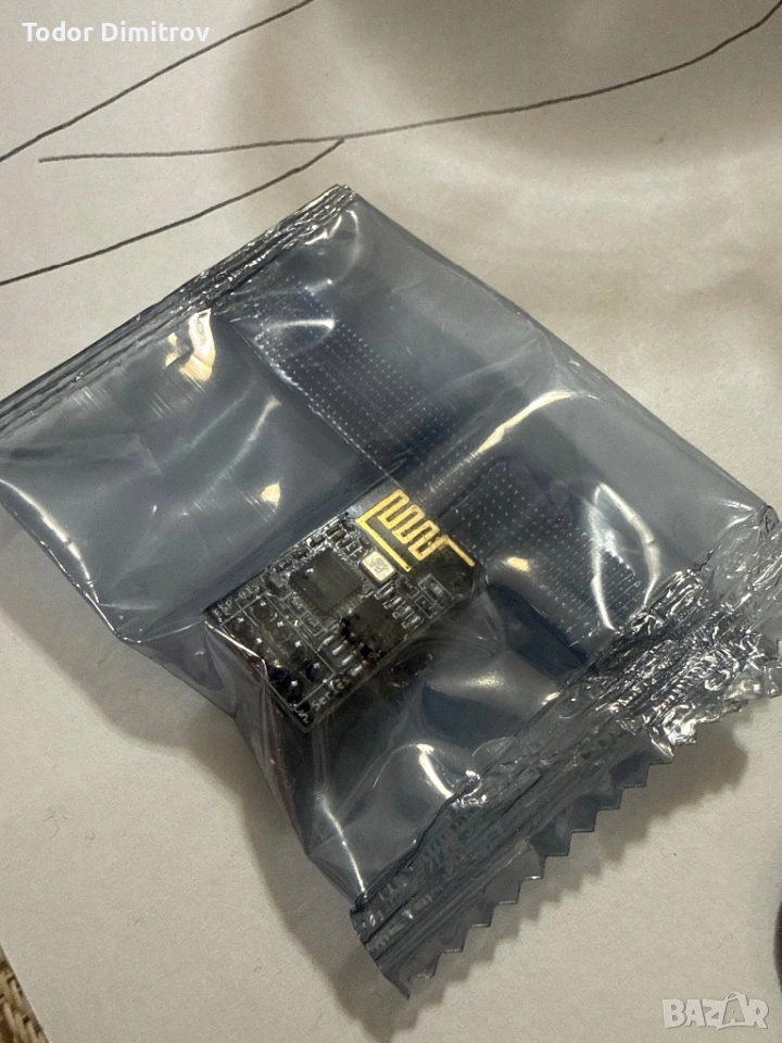 НОВ ESP8266 Wi-Fi модул ESP-01S – 2.4 GHz (без реле), снимка 1