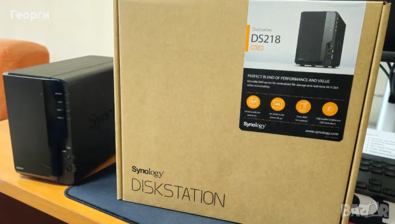 NAS устройство Synology DS218, снимка 1