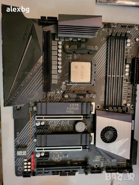 Aorus Pro x570 AMD Ryzen motherboard 3950x CPU, снимка 1