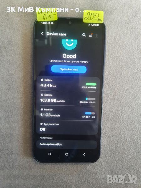 Samsung A15 128gb, снимка 1