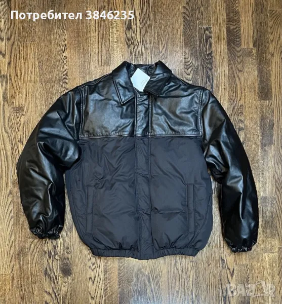 Calvin Klein Studio Leather Puffer Jacket, снимка 1