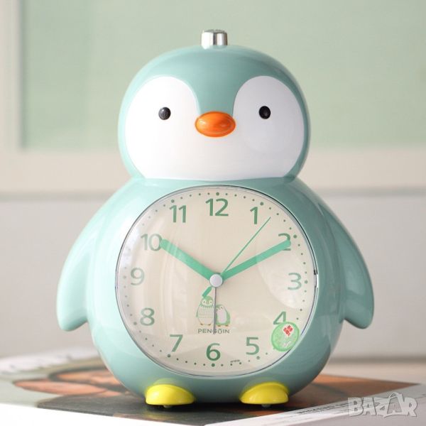 Детски часовник, нощна лампа Пингвин 14cm*18cm*10cm, снимка 1