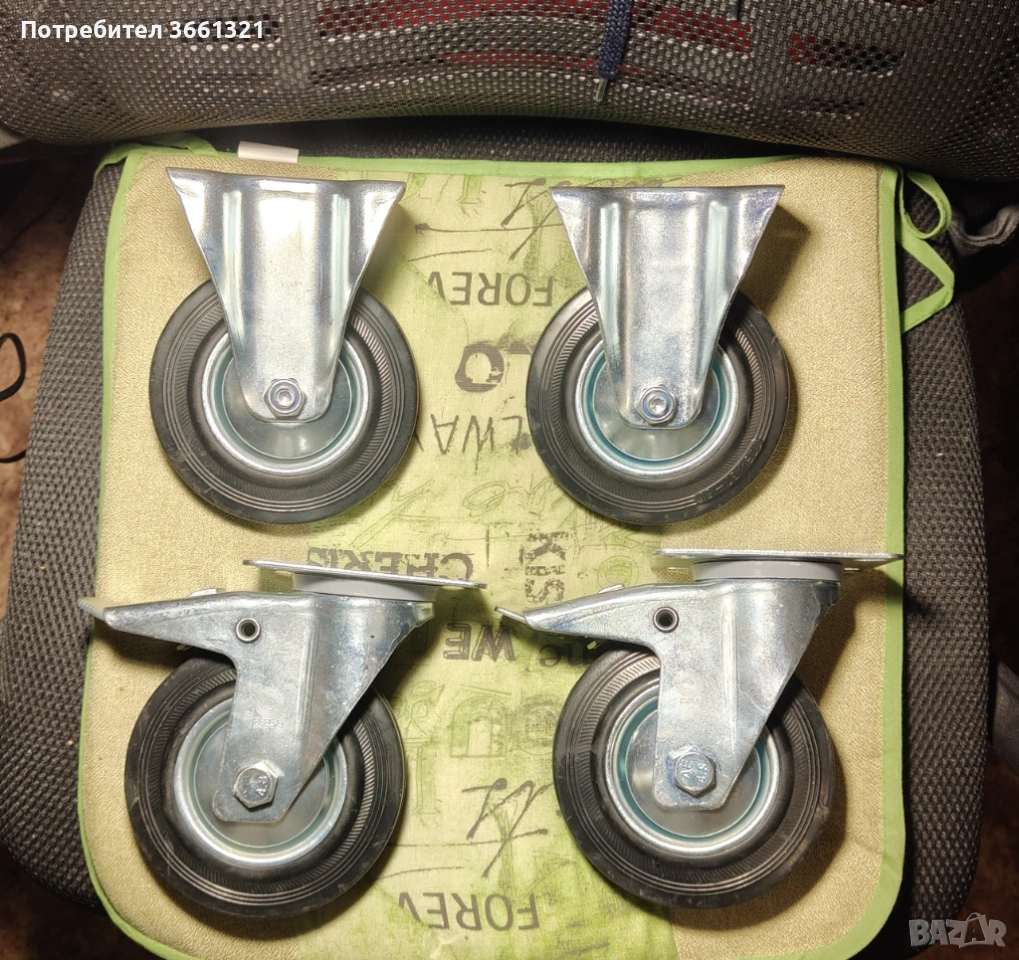 Ходови колела „Tente“ 4 броя - 150 кг натоварване всяко!, снимка 1