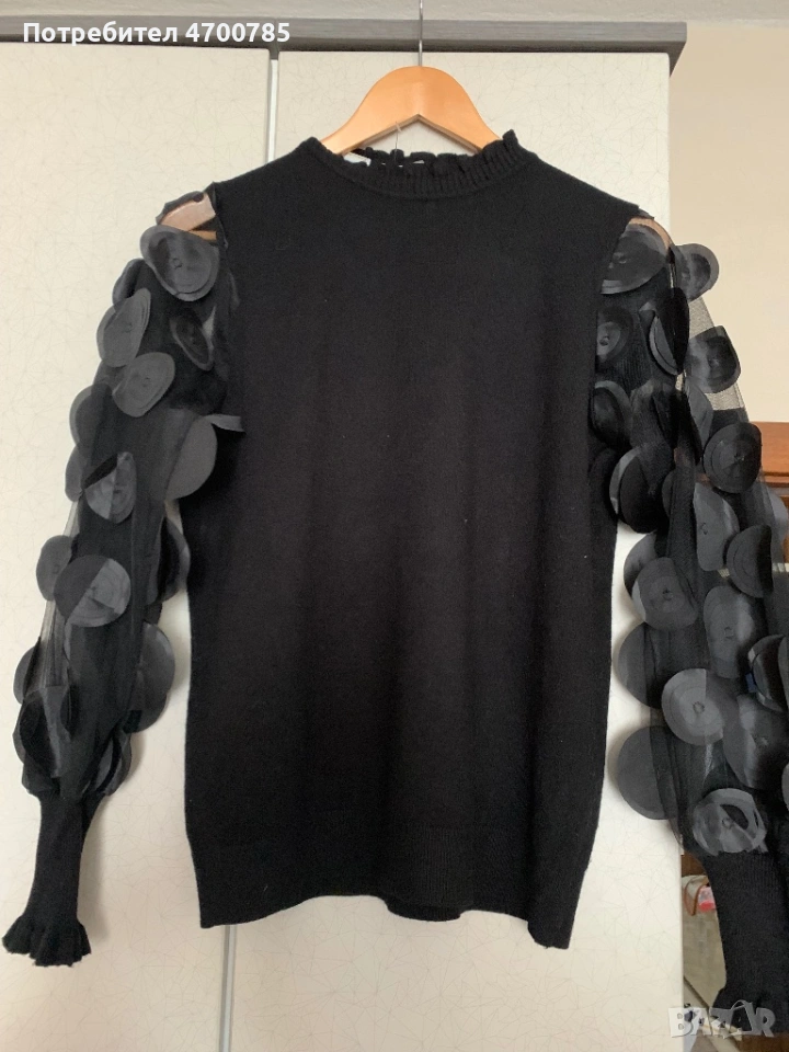 Нова блуза с тюлен ръкав, снимка 1