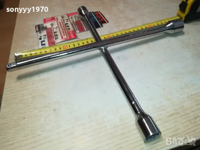 Кръстат ключ усилен 17мм/19мм/21мм + вложка 1/2 за камък по избор 2803251810