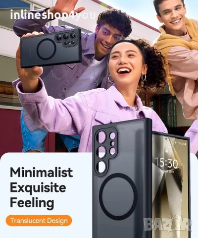 Матов MAGSAFE Кейс за Samsung Galaxy S23 Ultra - Различни цветове