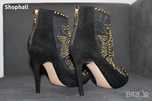 Отворени боти ZARA номер 38, снимка 6 - Дамски боти - 53054974