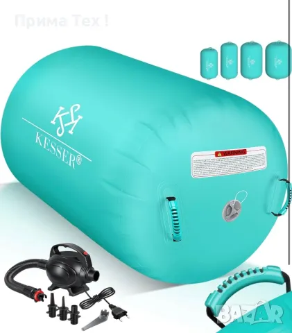 KESSER® Надуваема ролка, включва чанта за носене и електрическа въздушна помпа, снимка 1