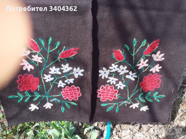 Стара автентична голяма фъкана престилка за носия, снимка 5 - Антикварни и старинни предмети - 50910164