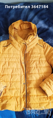 Зимно късо, вталено яке, снимка 3 - Якета - 53983981