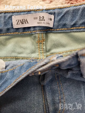 Дънки 2 бр за момиче Zara нови без етикет и Pepco 2-3г, снимка 2 - Детски панталони и дънки - 47510378